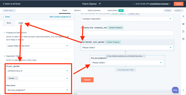 HubSpot forms 4