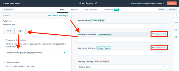 HubSpot forms 5