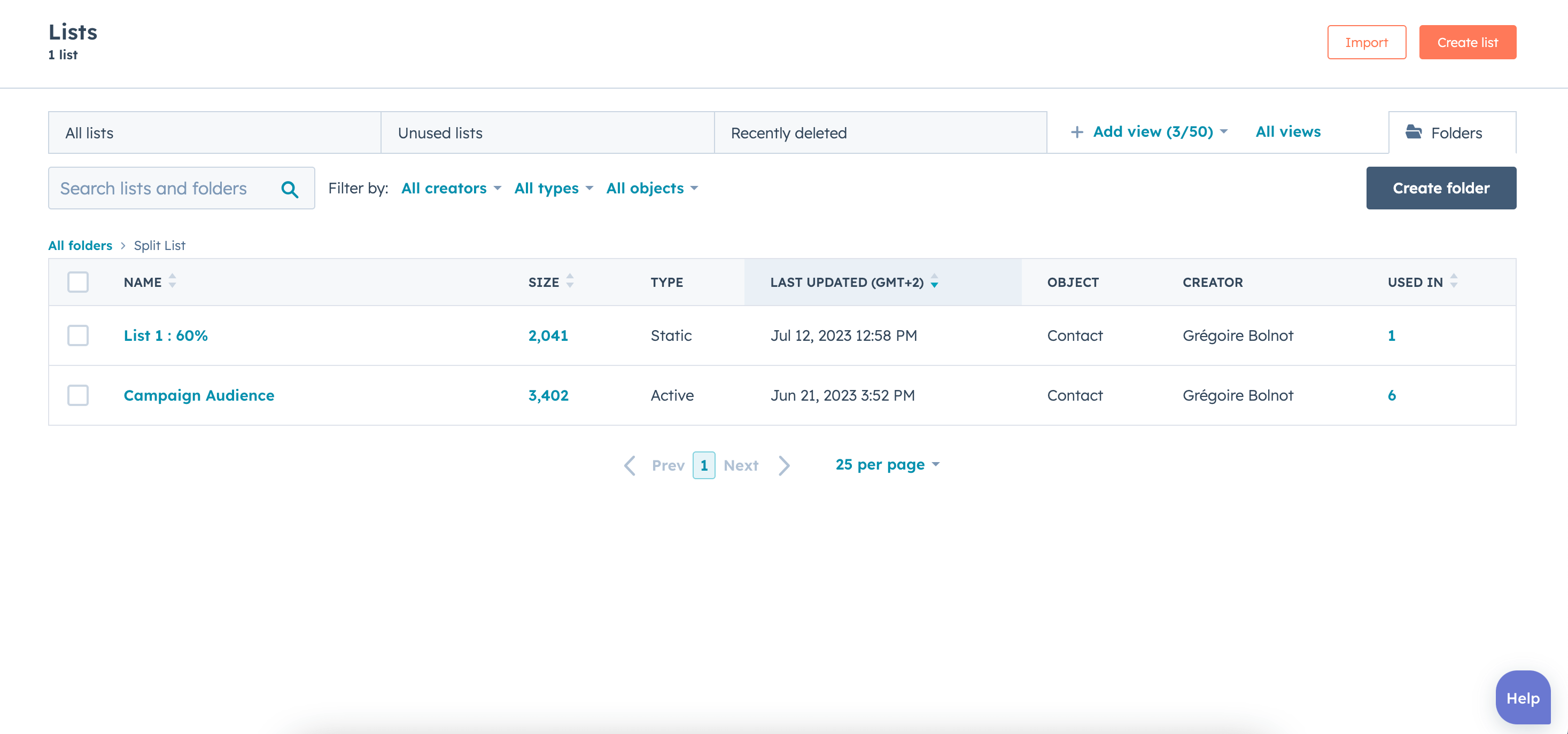 Réaliser des listes de répartition (split list) sur HubSpot sans payer ...